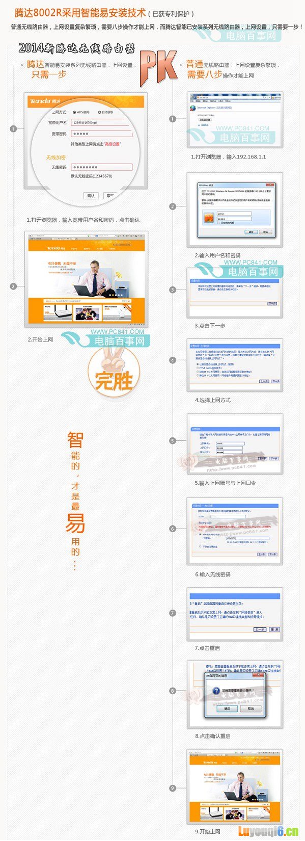 新老Tenda无线路由器设置对比