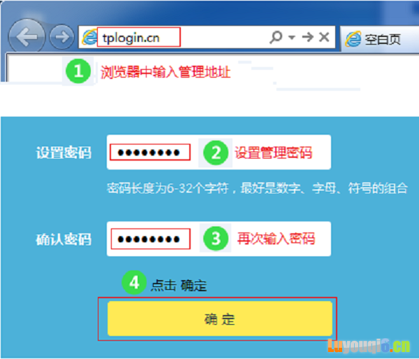 TL-WR882N的管理员密码,是用户自己创建的