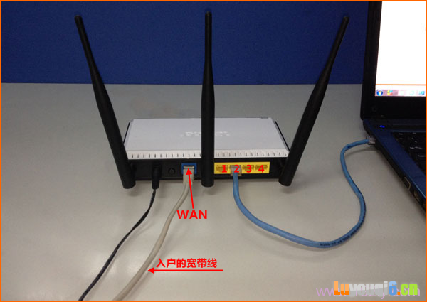 宽带网线接入时,正确连接路由器方法